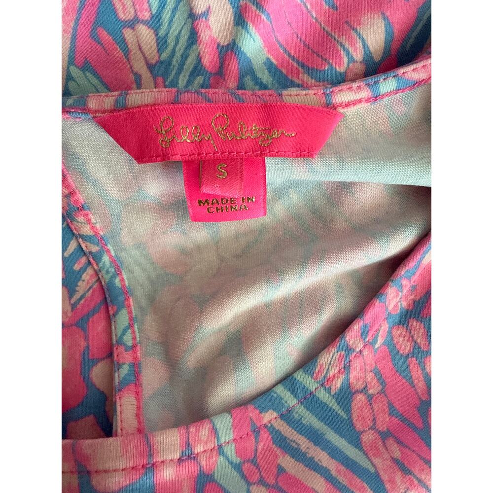 Lilly Pulitzer Britton Dress Pink Sorbet High Altitude Engineered Dress Sz Small - Picture 8 of 10
